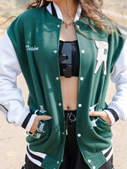 Green R Tistabene Varsity Jacket