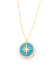 Azure North Gold Plated Sterling Silver Locket Pendant with Chain
