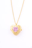 Amour Gold Plated Sterling Silver Locket with Chain