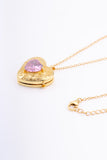Amour Gold Plated Sterling Silver Locket with Chain