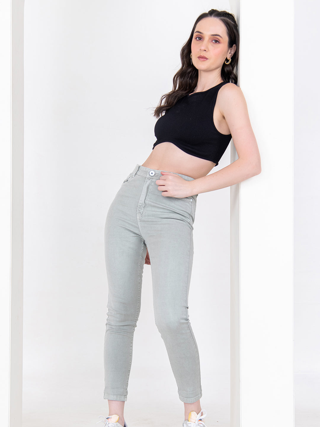 women's high rise skinny jeans