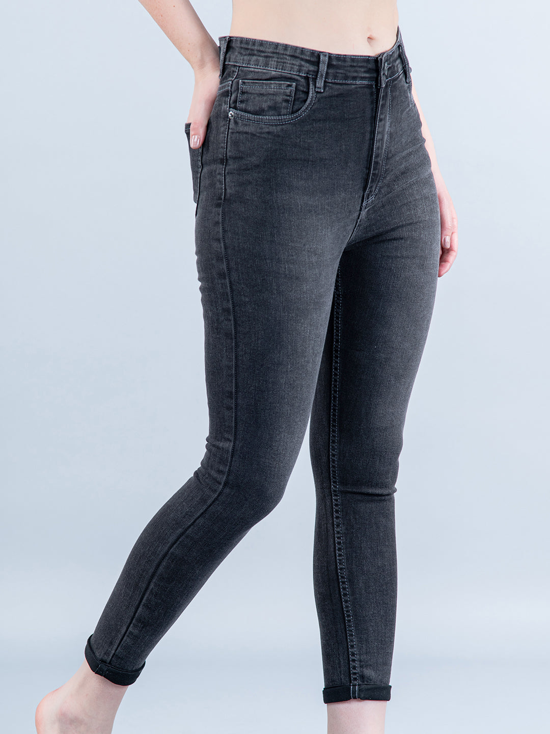 Carbon Black Skinny Fit Jeans