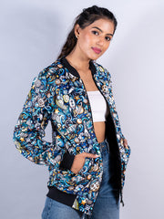 Multicolor Moonshine Printed Velvet Jacket