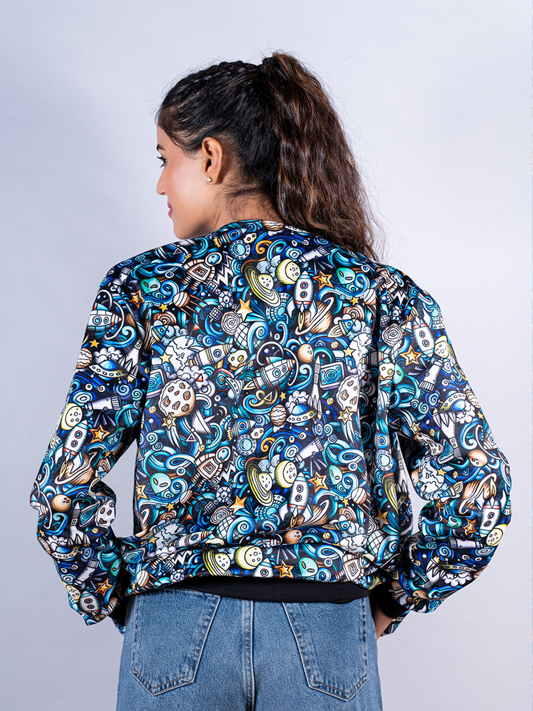 Multicolor Moonshine Printed Velvet Jacket