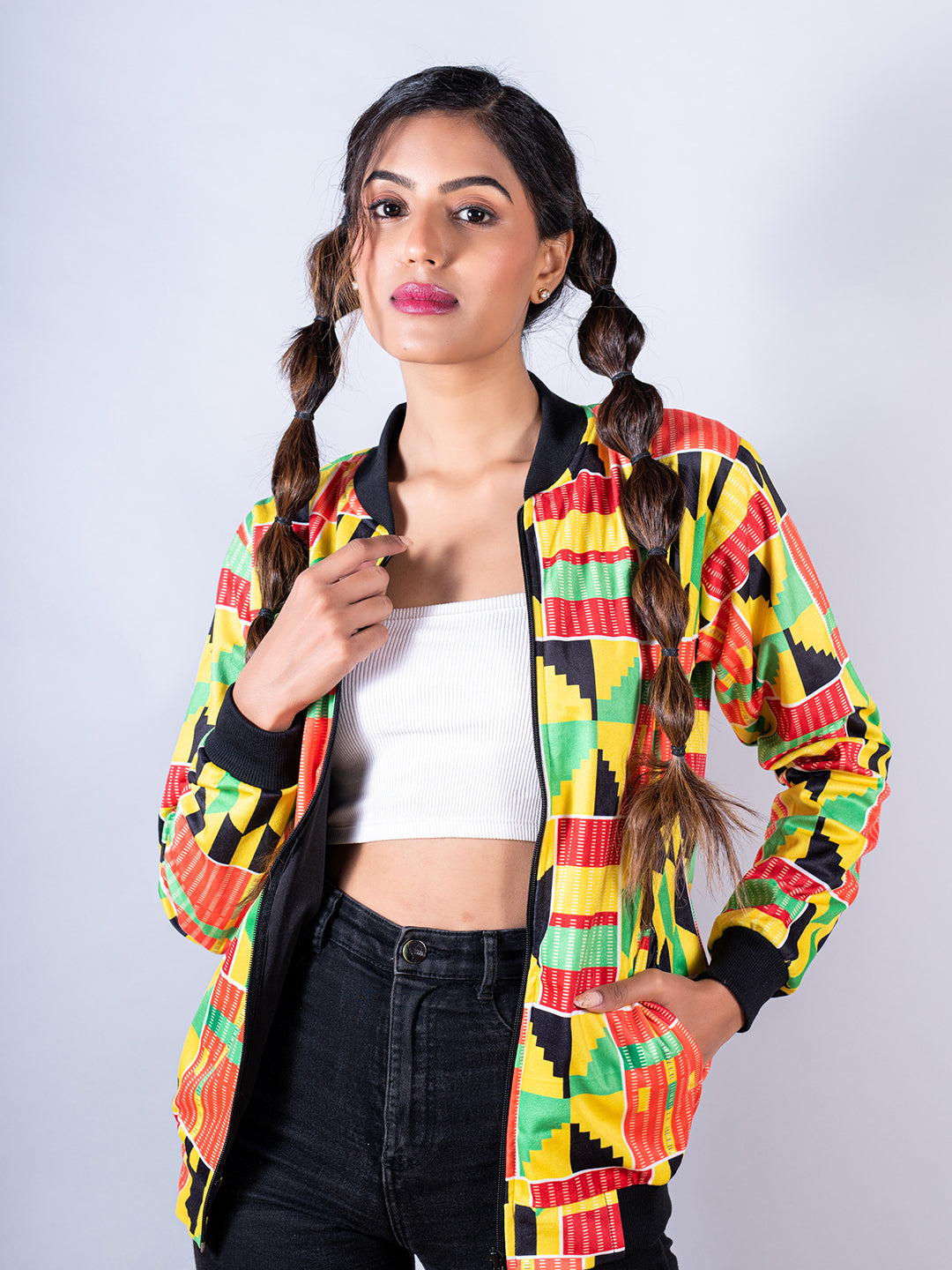 Multicolor African Wax Printed Jacket