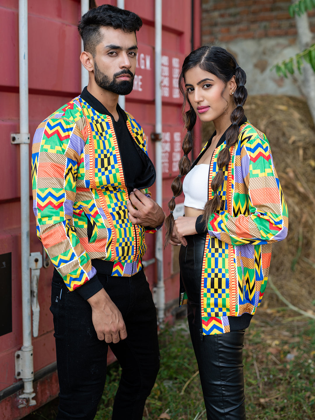 Multicolor African Printed Velvet Jacket