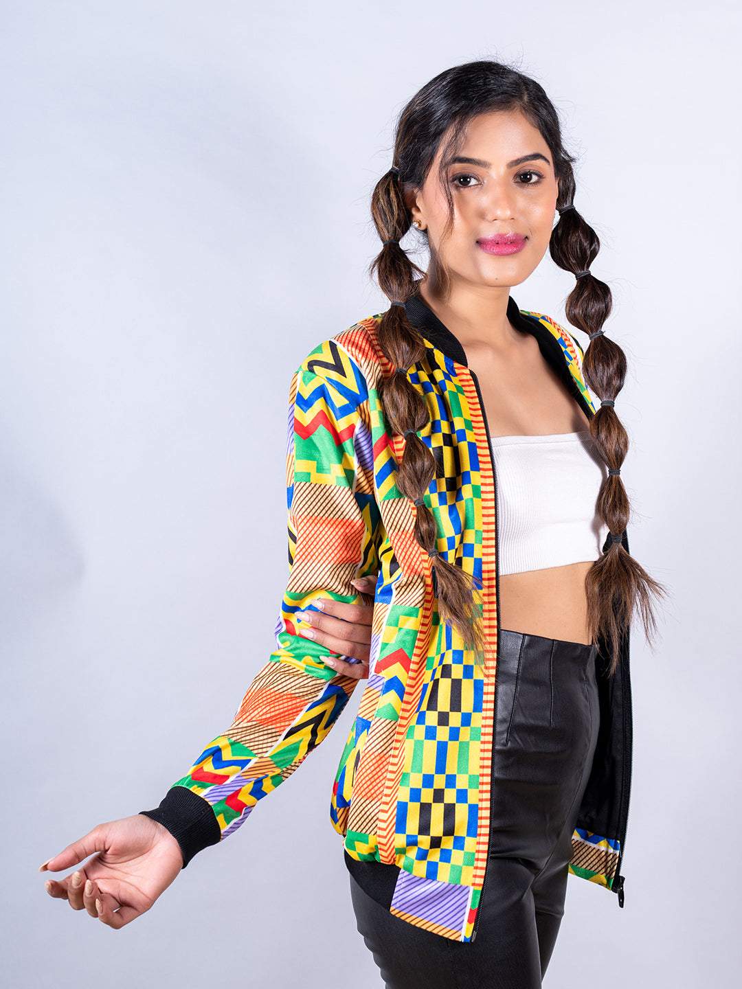 Multicolor African Printed Velvet Jacket