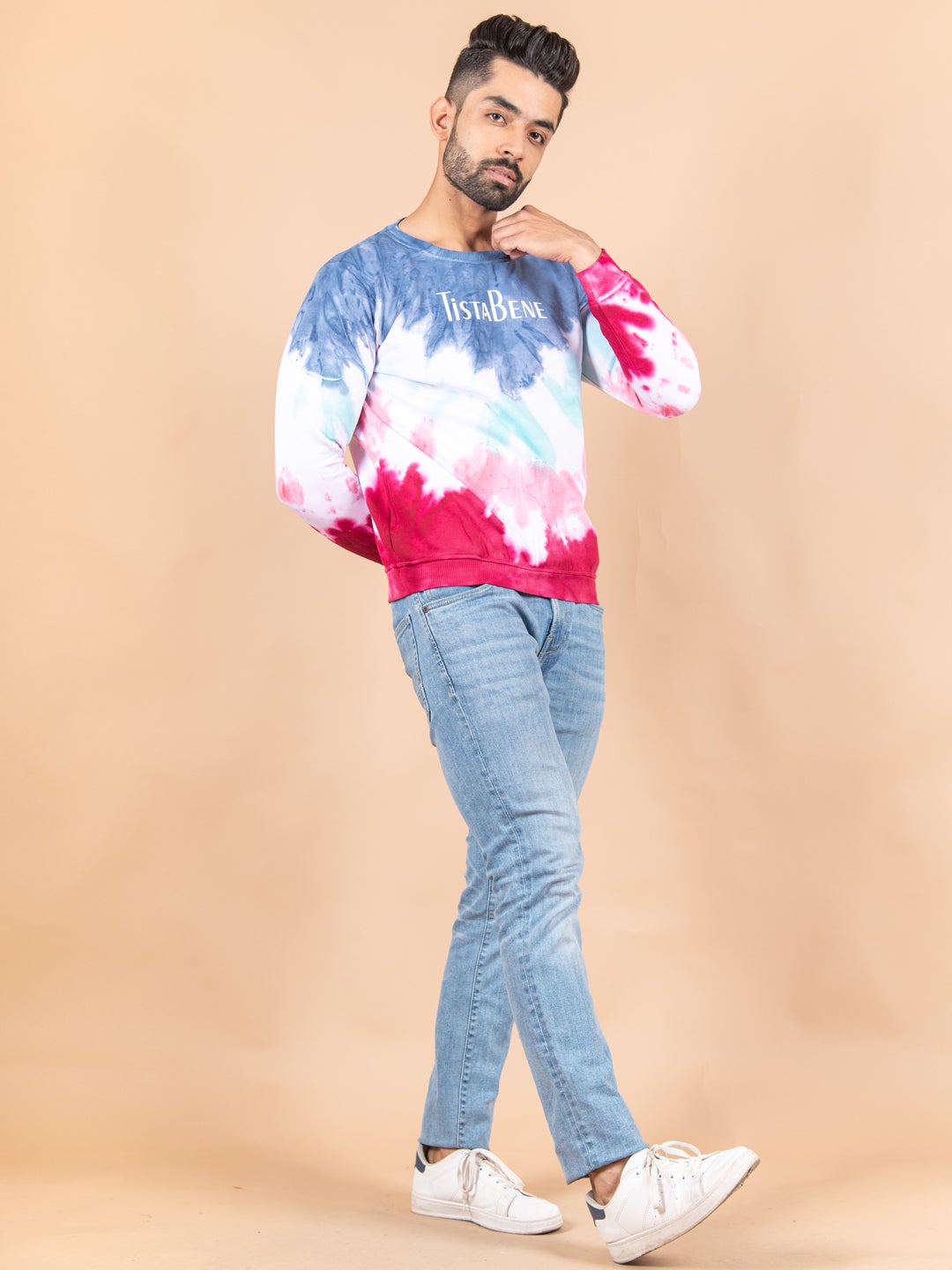 Tistabene Printed Tie and Dye Sweater